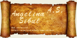Angelina Šibul vizit kartica